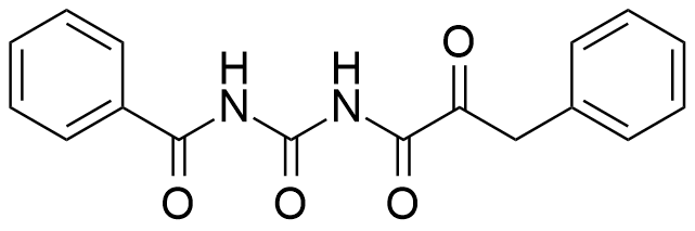 N-((2-oxo-3-phenylpropanoyl)carbamoyl)benzamide