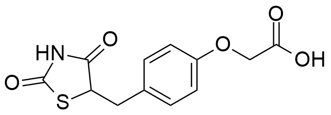 2-(4-((2,4-dioxothiazolidin-5-yl)methyl)phenoxy)acetic acid