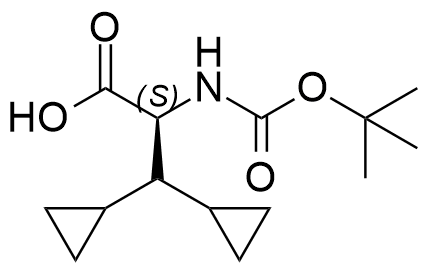 (S)-2-((tert-butoxycarbonyl)amino)-3,3-dicyclopropylpropanoic acid