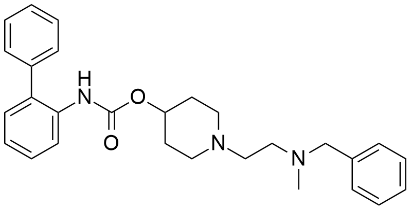 1-(2-(benzyl(methyl)amino)ethyl)piperidin-4-yl [1,1'-biphenyl]-2-ylcarbamate