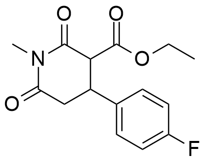 ethyl 4-(4-fluorophenyl)-1-methyl-2,6-dioxopiperidine-3-carboxylate