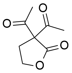 1,1'-(2-oxotetrahydrofuran-3,3-diyl)diethanone